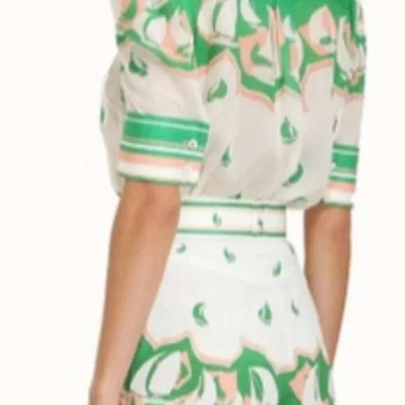 Zimmermann High-tie Sailboats Printed Shorts Size 3